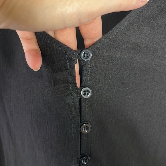 SOPHIE Rue black ruffle high low blouse - Picture 5 of 11